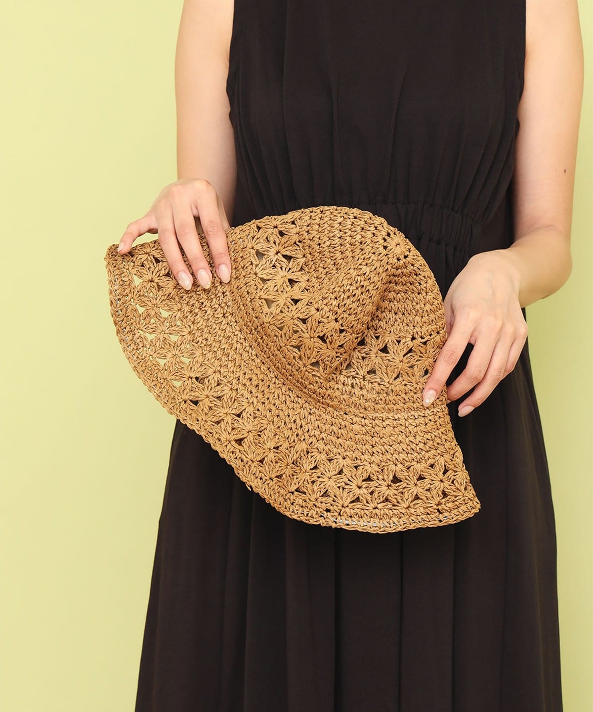 ペーパー スカシハット 帽子 WOMEN BEIGE ONE SIZE ペーパー スカシハット 帽子 WOMEN BEIGE ONE SIZE