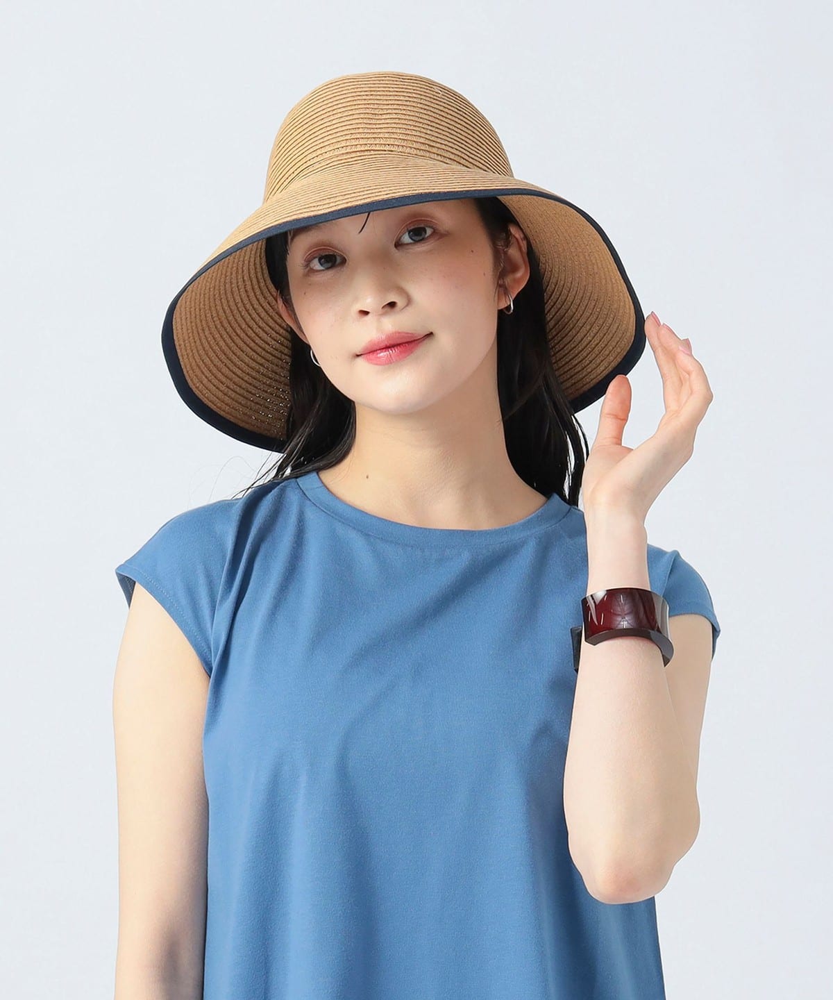 リボン ダウンハット 帽子 WOMEN LIGHT BROWN ONE SIZE リボン ダウンハット 帽子 WOMEN LIGHT BROWN ONE SIZE