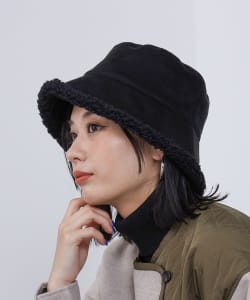 フェイクスエード リバーシブル ハット