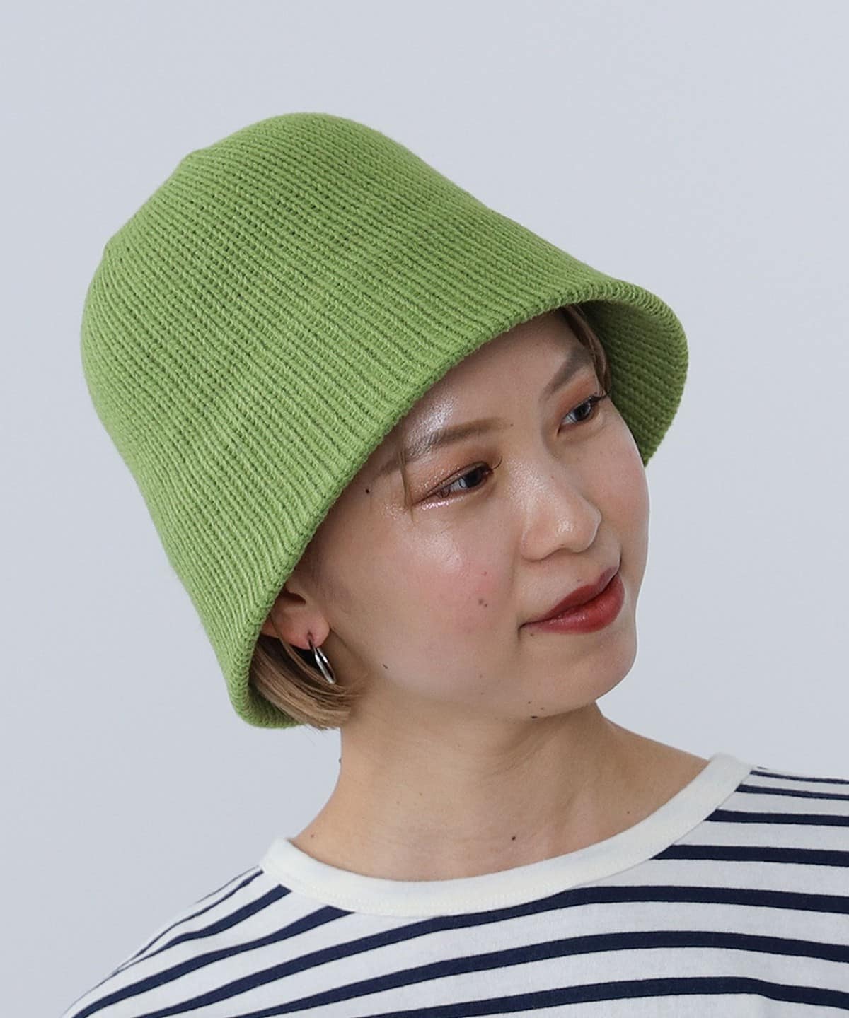 サーモ素材 ダウンブリム ハット 帽子 WOMEN LIME ONE SIZE サーモ素材 ダウンブリム ハット 帽子 WOMEN LIME ONE SIZE