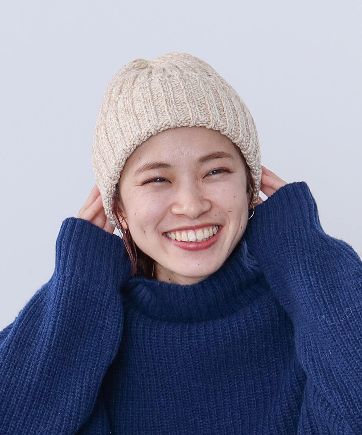 ミックス ワッチキャップ 帽子 WOMEN IVORY ONE SIZE ミックス ワッチキャップ 帽子 WOMEN IVORY ONE SIZE