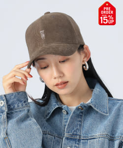 【+15%ポイントUP】ハンドサイン 細コーデュロイ キャップ