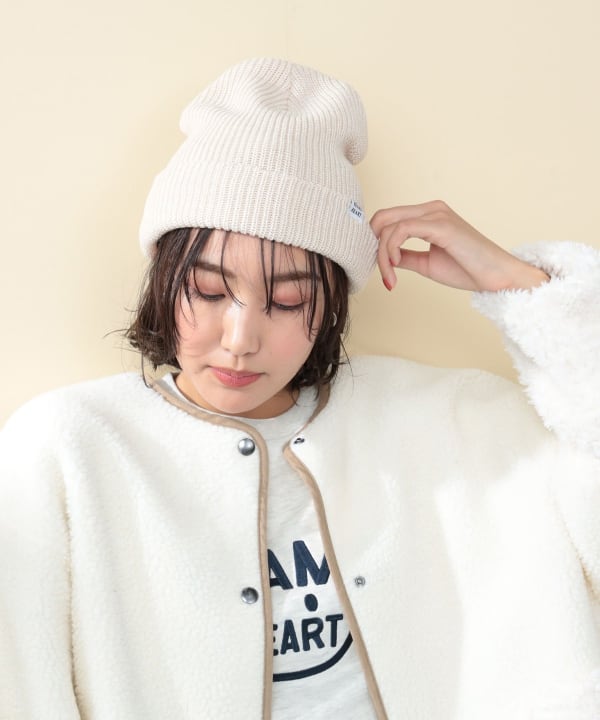 BEAMS HEART（ビームス ハート）ミニタグ ワッチキャップ（帽子