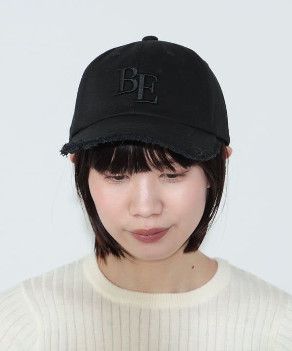 BEAMS HEART（ビームス ハート）フリンジ ロゴ刺繍 キャップ