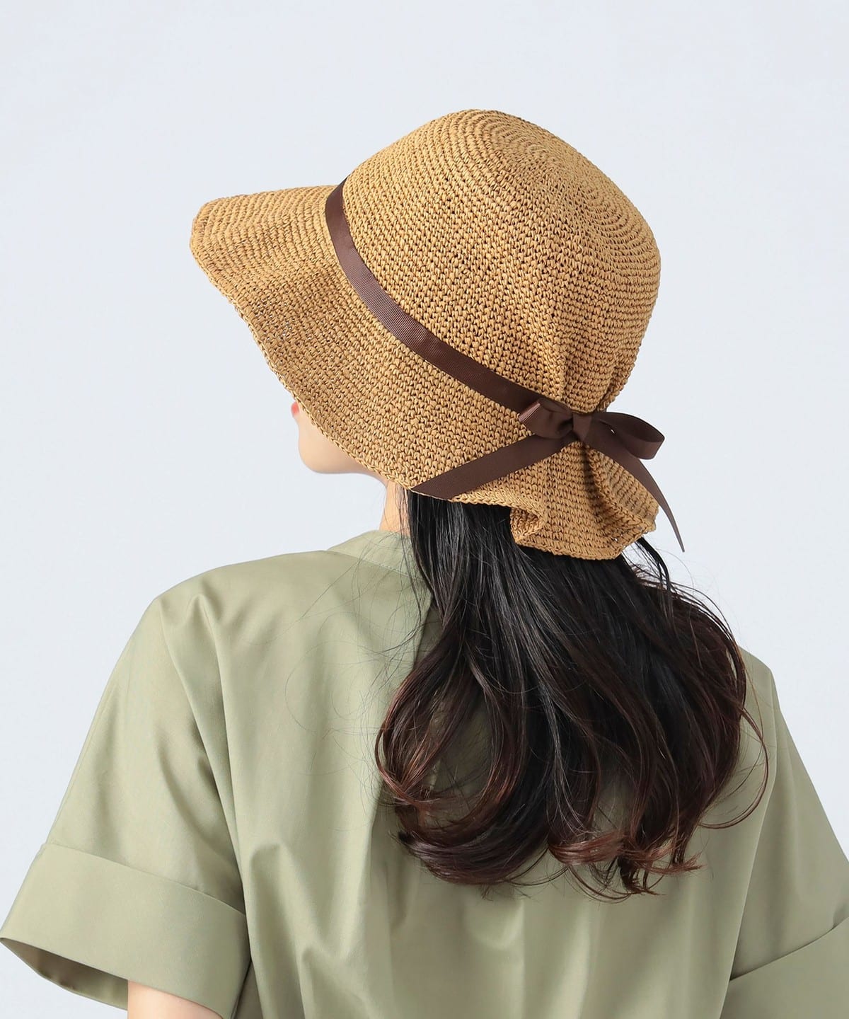 ペーパー リボン ハット 帽子 WOMEN BEIGE ONE SIZE ペーパー リボン ハット 帽子 WOMEN BEIGE ONE SIZE