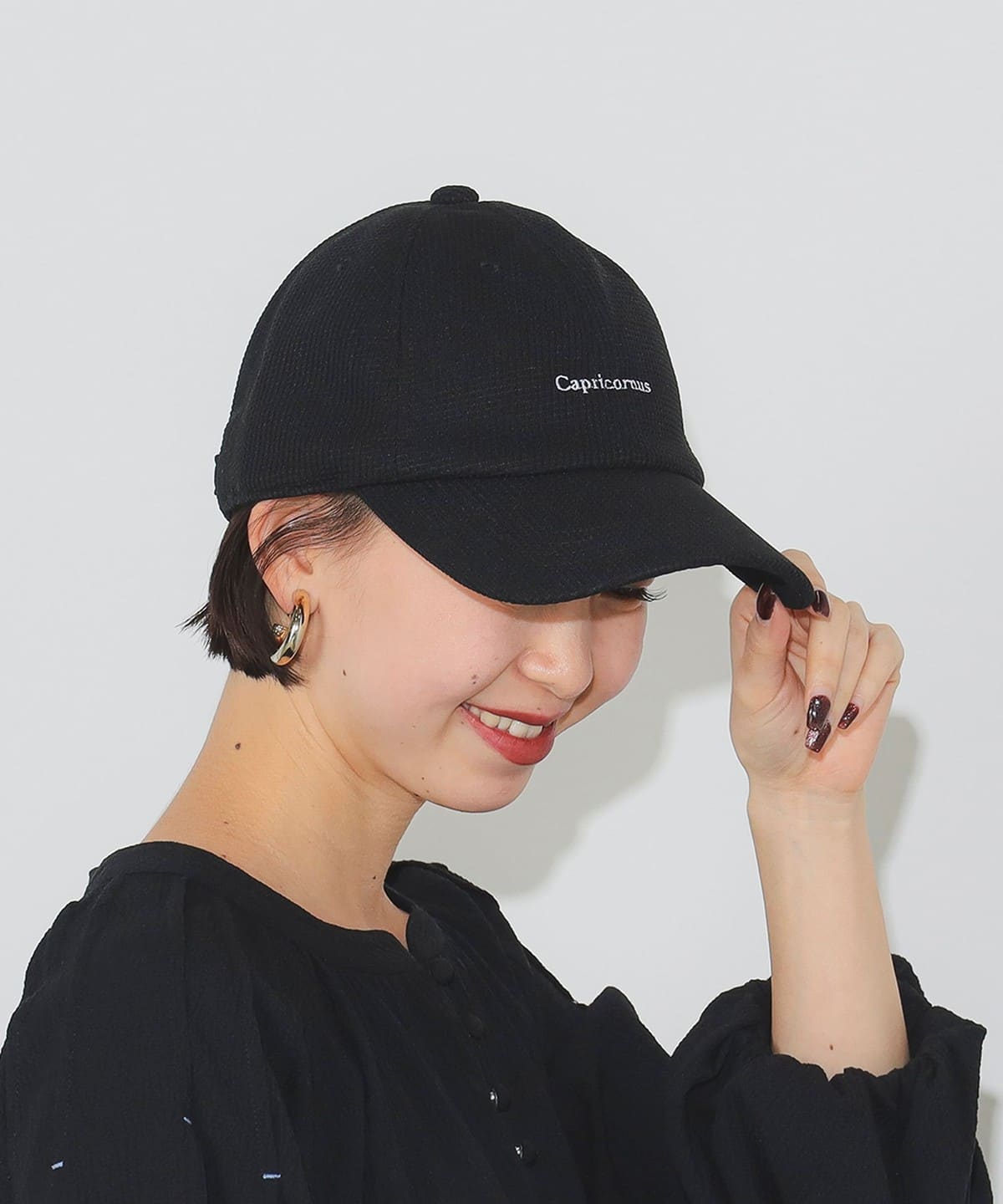 【6/5新規値下げ】サーマル 刺繍 キャップ 帽子 WOMEN BLACK ONE SIZE 【6/5新規値下げ】サーマル 刺繍 キャップ 帽子 WOMEN BLACK ONE SIZE