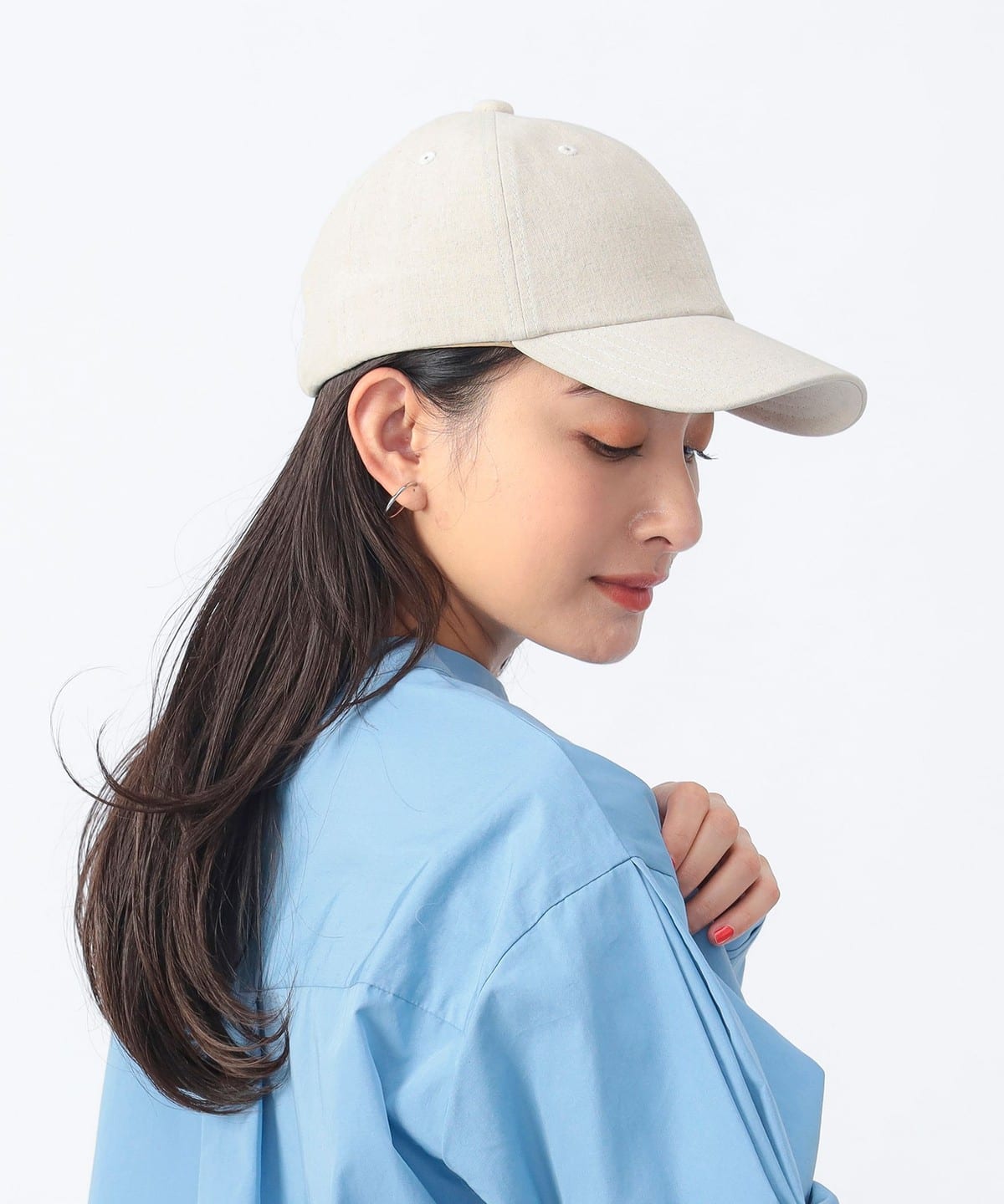 麻調 キャップ 25SS 帽子 WOMEN NATURAL ONE SIZE 麻調 キャップ 25SS 帽子 WOMEN NATURAL ONE SIZE