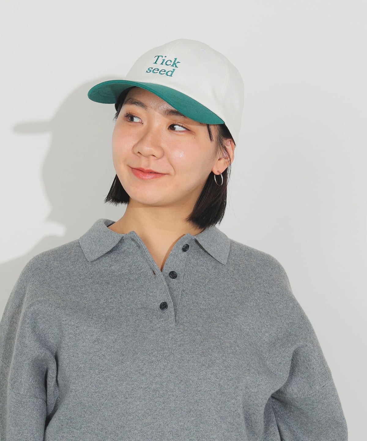 2トーン 刺繍 キャップ 帽子 WOMEN GREEN ONE SIZE 2トーン 刺繍 キャップ 帽子 WOMEN GREEN ONE SIZE