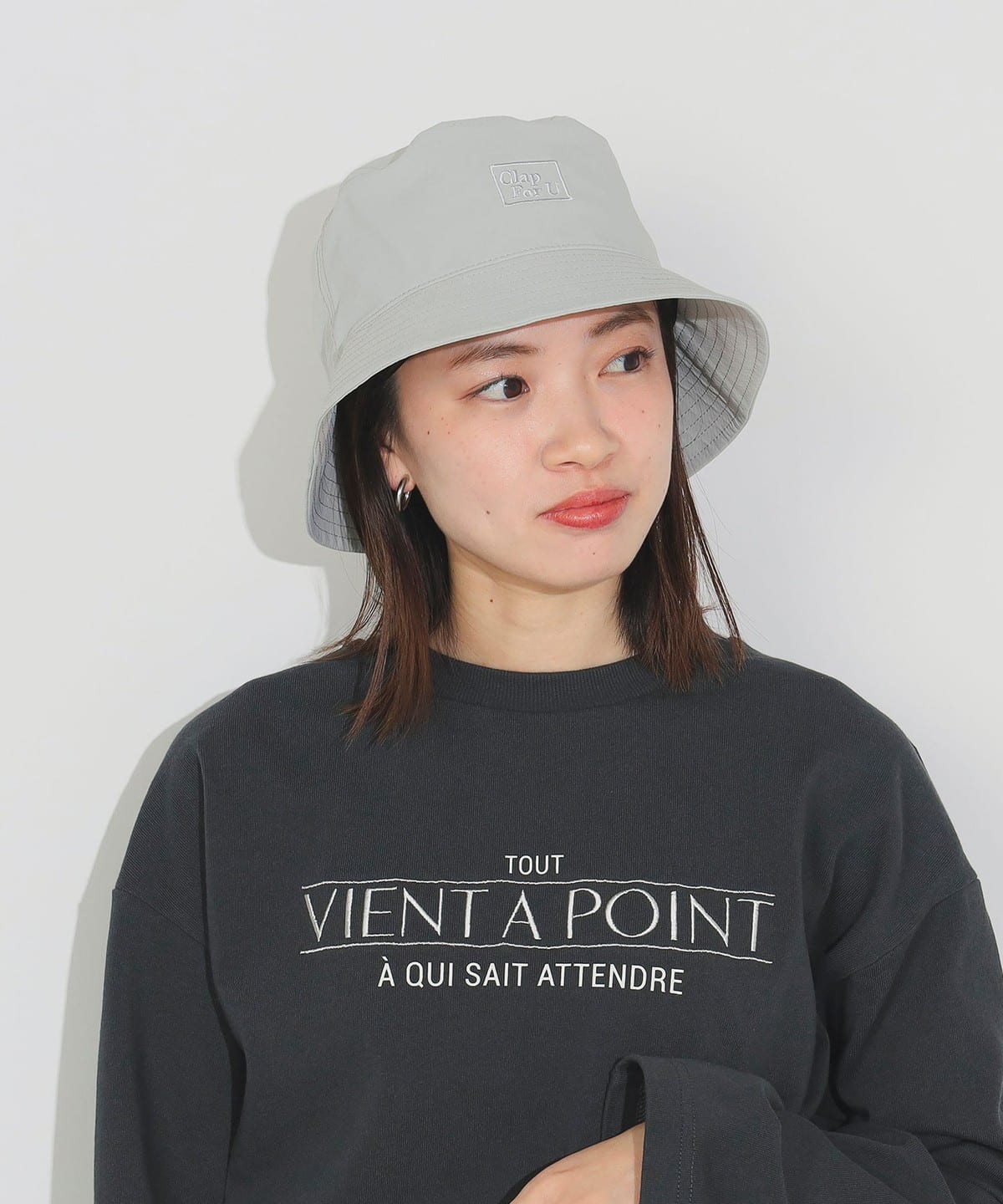 【6/5新規値下げ】リップストップ バケットハット 帽子 WOMEN GREY ONE SIZE 【6/5新規値下げ】リップストップ バケットハット 帽子 WOMEN GREY ONE SIZE