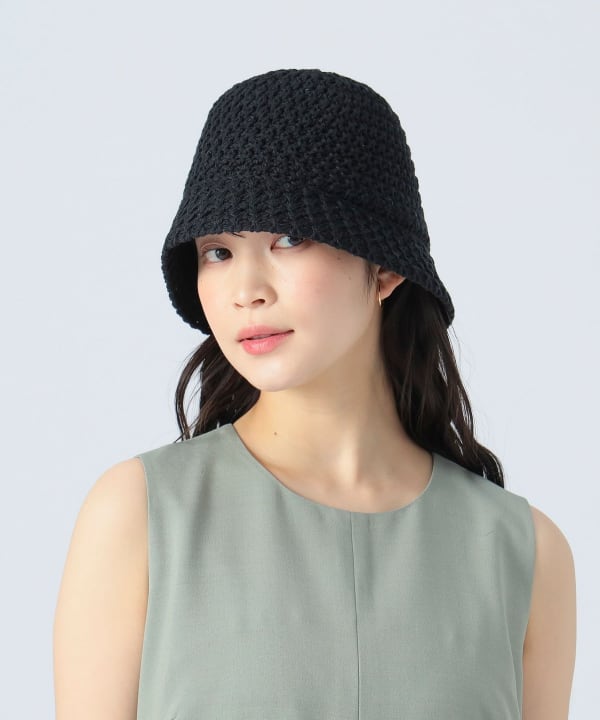 BEAMS HEART（ビームス ハート）鍵編み風 クロシェハット（帽子 ハット