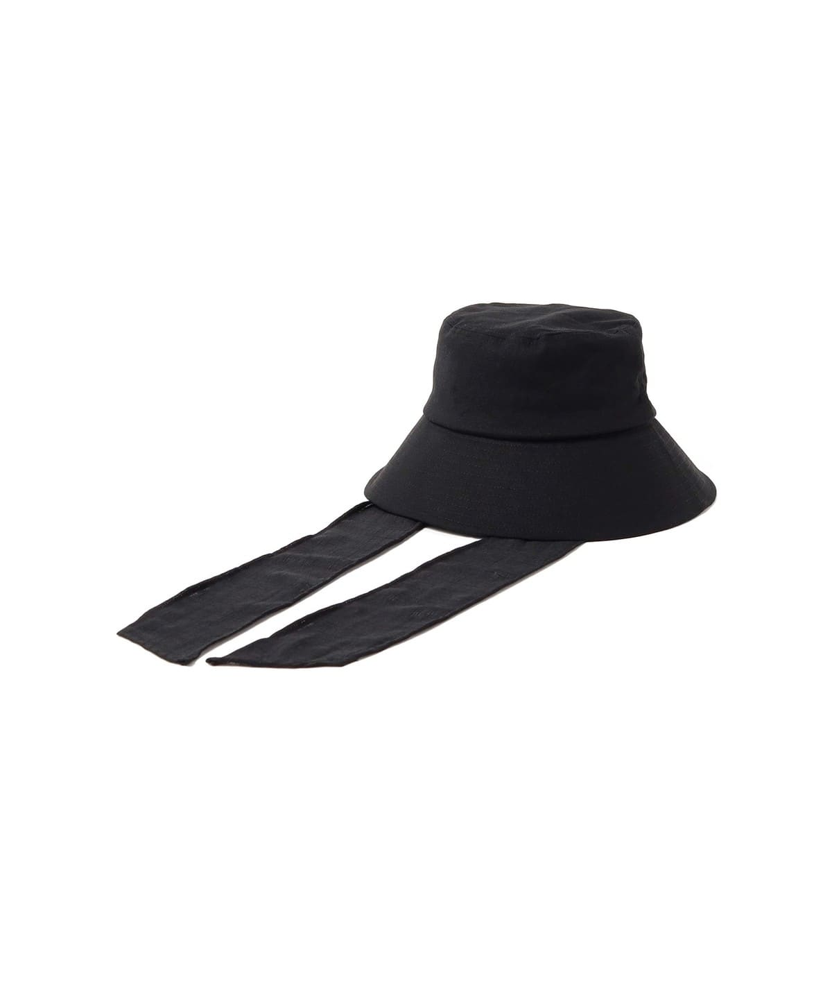 シアー紐付 バケット ハット 帽子 WOMEN BLACK ONE SIZE シアー紐付 バケット ハット 帽子 WOMEN BLACK ONE SIZE