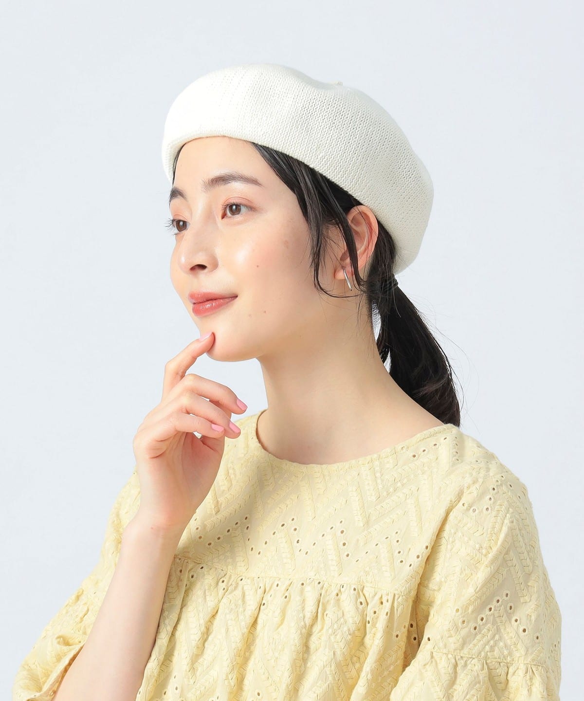 サーモ ベレー 帽子 WOMEN OFF WHITE ONE SIZE サーモ ベレー 帽子 WOMEN OFF WHITE ONE SIZE