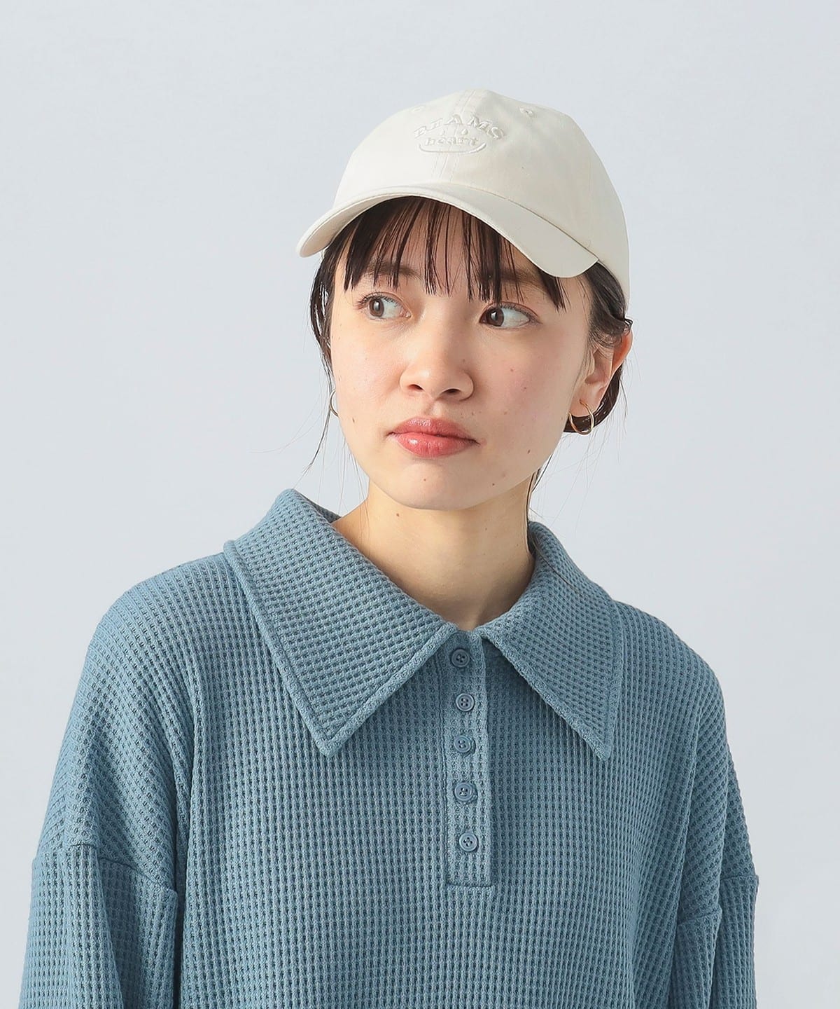 スマイルロゴ キャップ 25SS 帽子 WOMEN OATMEAL ONE SIZE スマイルロゴ キャップ 25SS 帽子 WOMEN OATMEAL ONE SIZE