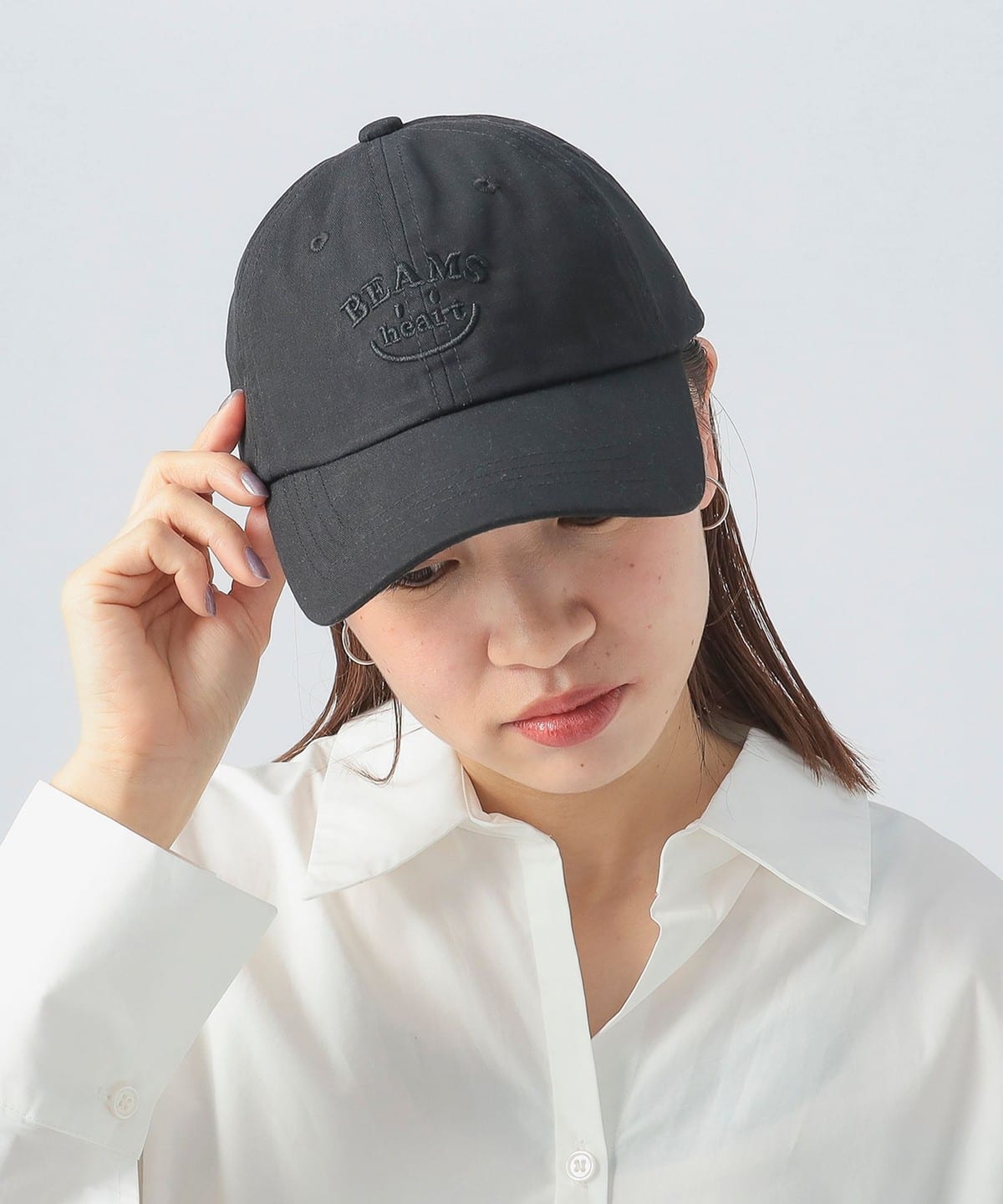 スマイルロゴ キャップ 25SS 帽子 WOMEN BLACK ONE SIZE スマイルロゴ キャップ 25SS 帽子 WOMEN BLACK ONE SIZE