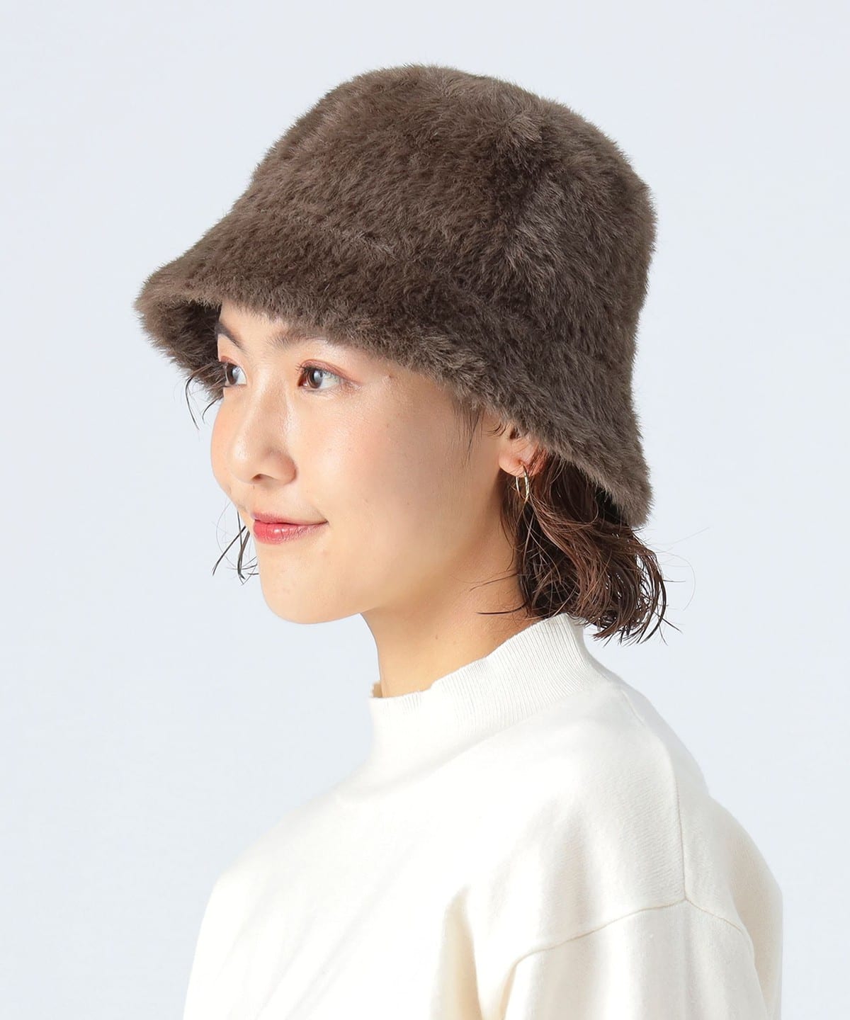 フェイク ファー バケットハット 帽子 WOMEN OLIVE ONE SIZE フェイク ファー バケットハット 帽子 WOMEN OLIVE ONE SIZE