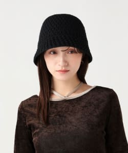 かぎ針編み風 クローシュ ハット