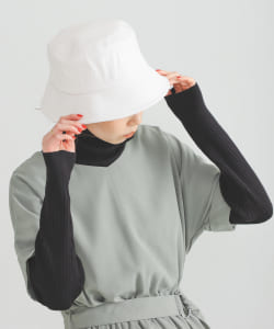 BEAMS HEART / フェイクレザー バケットハット
