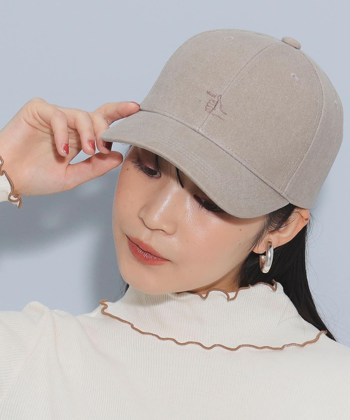 ハンドサインロゴ キャップ 帽子 WOMEN BEIGE ONE SIZE ハンドサインロゴ キャップ 帽子 WOMEN BEIGE ONE SIZE