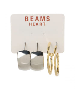 BEAMS HEART / 2SET フープピアス