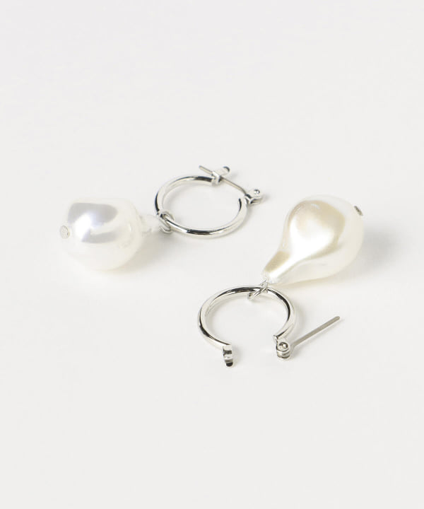 BEAMS HEART（ビームス ハート）【アウトレット】BEAMS HEART / ドロップパール フープピアス（アクセサリー ピアス（両耳 ...