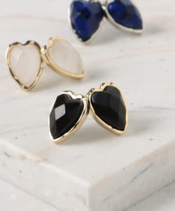 BEAMS HEART / ストーン ハート ピアス