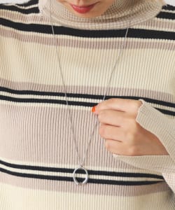 BEAMS HEART / カットサークル ロングネックレス