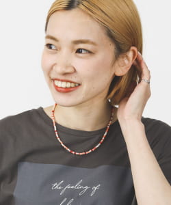 BEAMS HEART / カットビーズ ネックレス