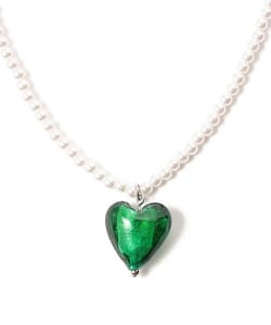 BEAMS HEART / 女裝 心型 透明 串珠 項鍊