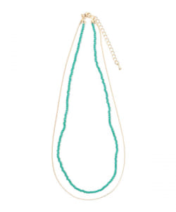 ビーズ 2連 ネックレス