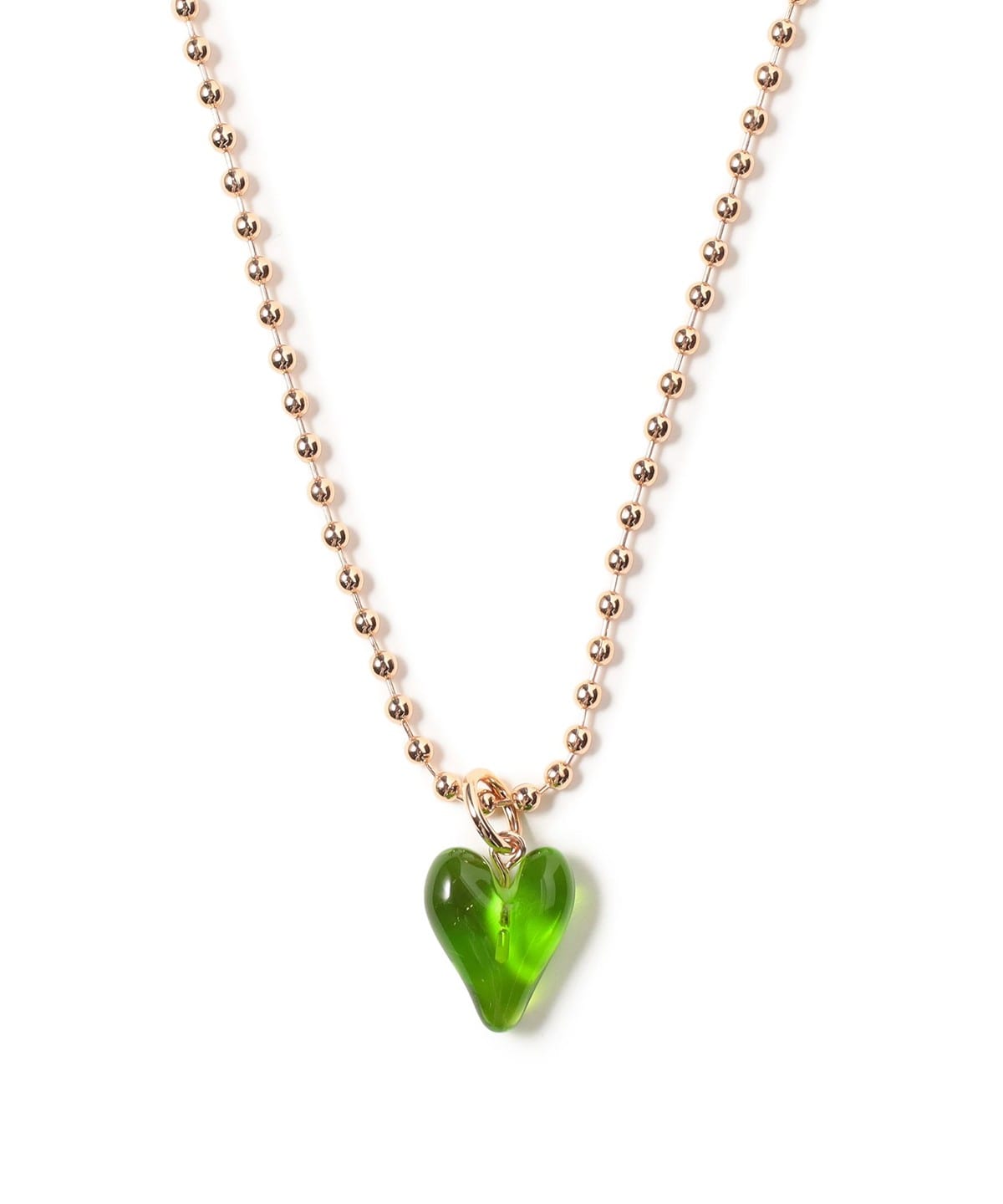 クリアハート ネックレス アクセサリー WOMEN GREEN ONE SIZE