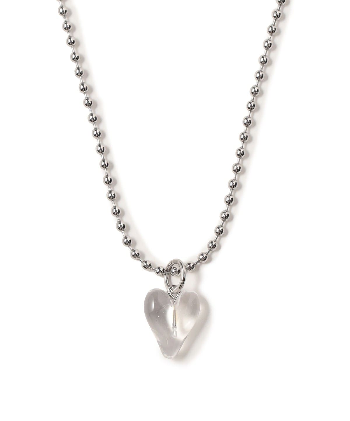 クリアハート ネックレス アクセサリー WOMEN CLEAR ONE SIZE クリアハート ネックレス アクセサリー WOMEN CLEAR ONE SIZE