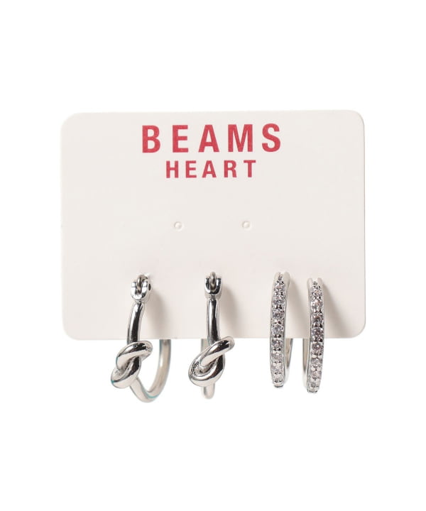 BEAMS HEART（ビームス ハート）ノット 2セット ピアス（セット  