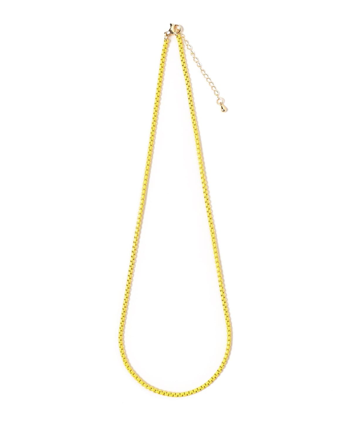 カラーチェーン ネックレス アクセサリー WOMEN YELLOW ONE SIZE カラーチェーン ネックレス アクセサリー WOMEN YELLOW ONE SIZE