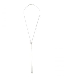 ビジュー ハート タイネックレス