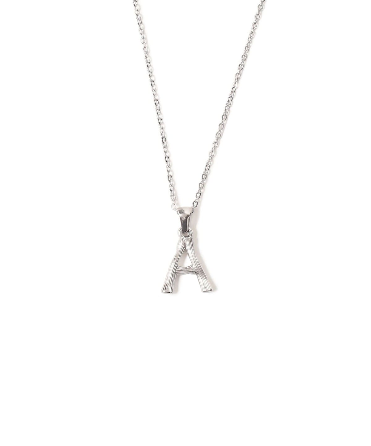 イニシャル ネックレス アクセサリー WOMEN A*SILVER ONE SIZE