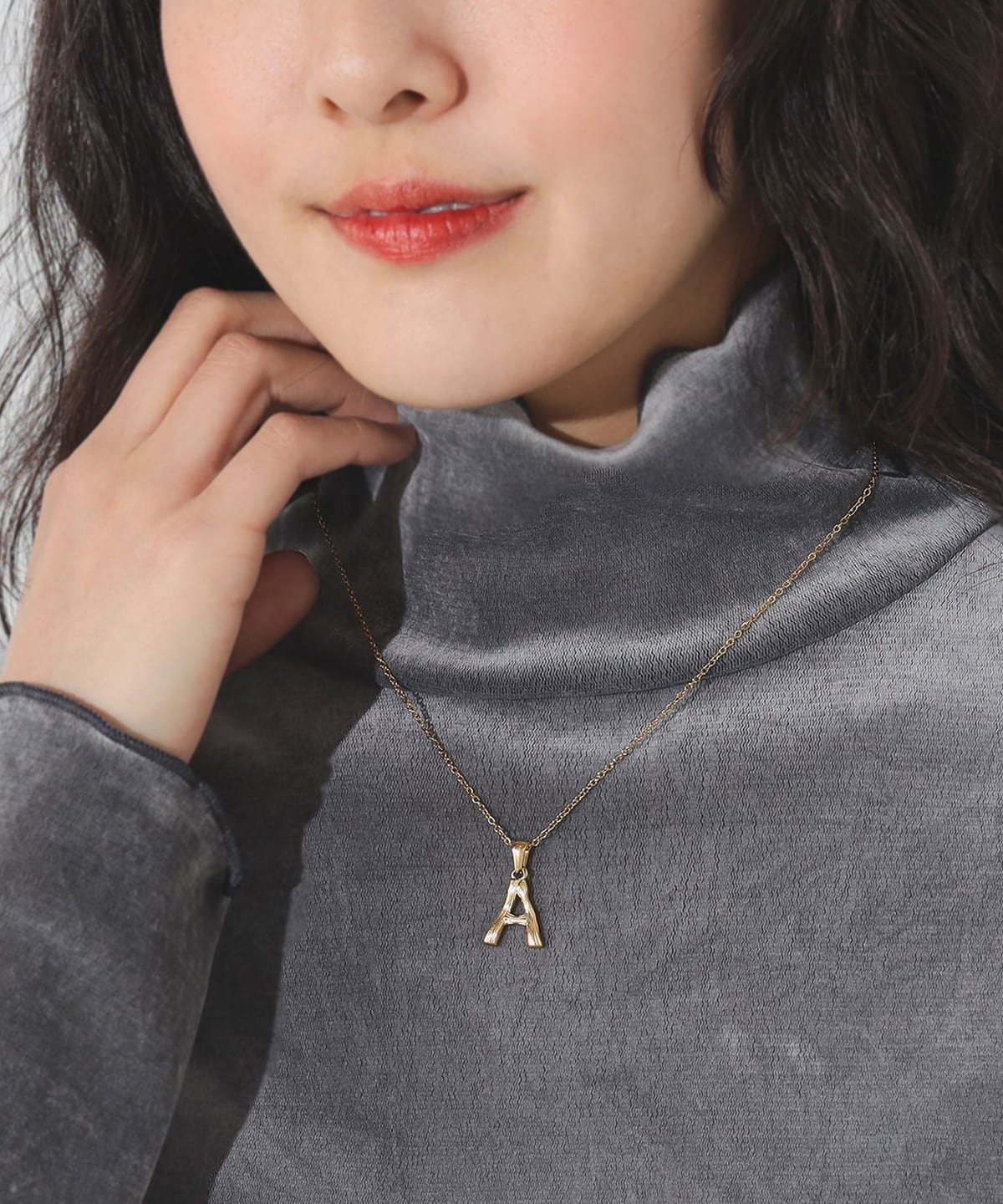 イニシャル ネックレス アクセサリー WOMEN A*GOLD ONE SIZE