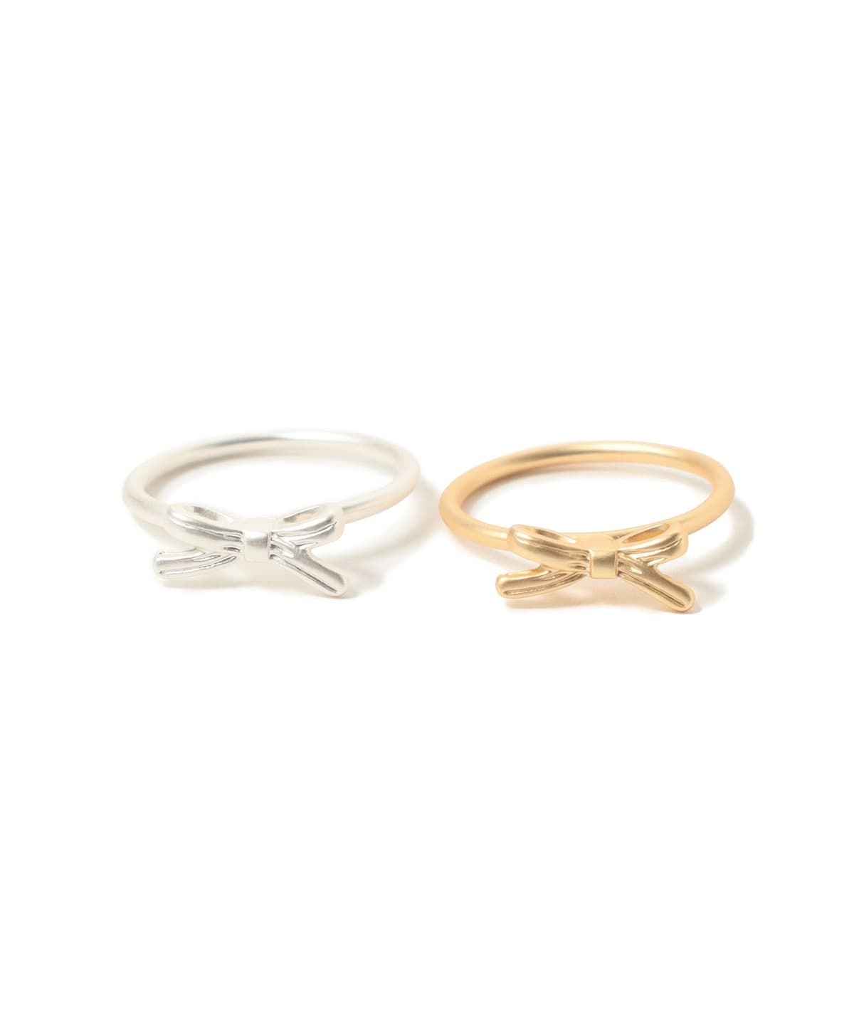 セット リボンリング(12号・セットアイテム) アクセサリー WOMEN SILVER×GOLD ONE SIZE セット リボンリング(12号・セットアイテム) アクセサリー WOMEN SILVER×GOLD ONE SIZE