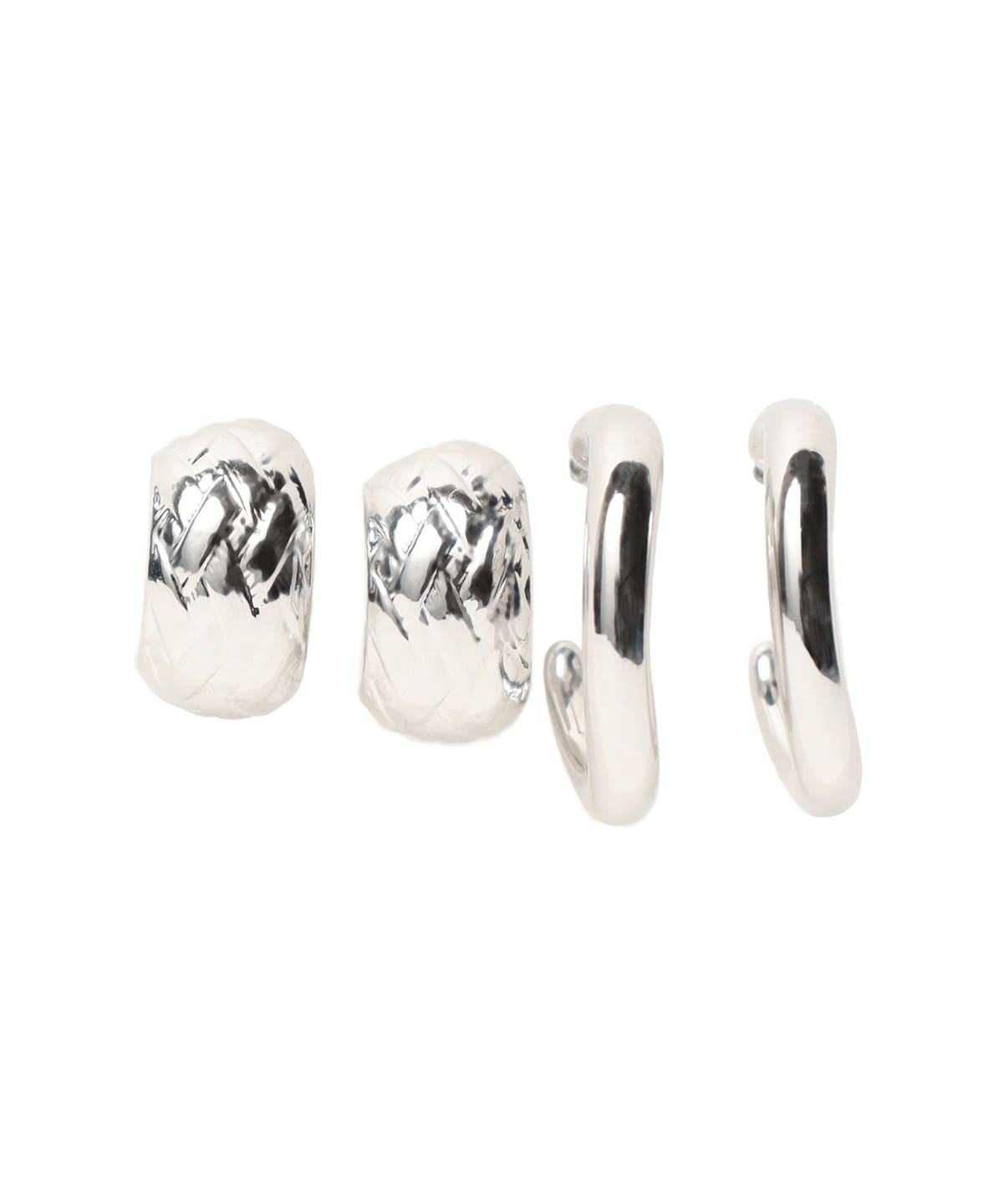 4セット フープ ピアス アクセサリー WOMEN SILVER ONE SIZE 4セット フープ ピアス アクセサリー WOMEN SILVER ONE SIZE