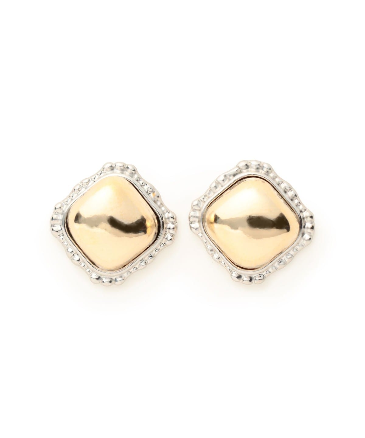BEAMS HEART(ビームス ハート)ミックス メタル レース ピアス BEAMS HEART(ビームス ハート)ミックス メタル レース ピアス