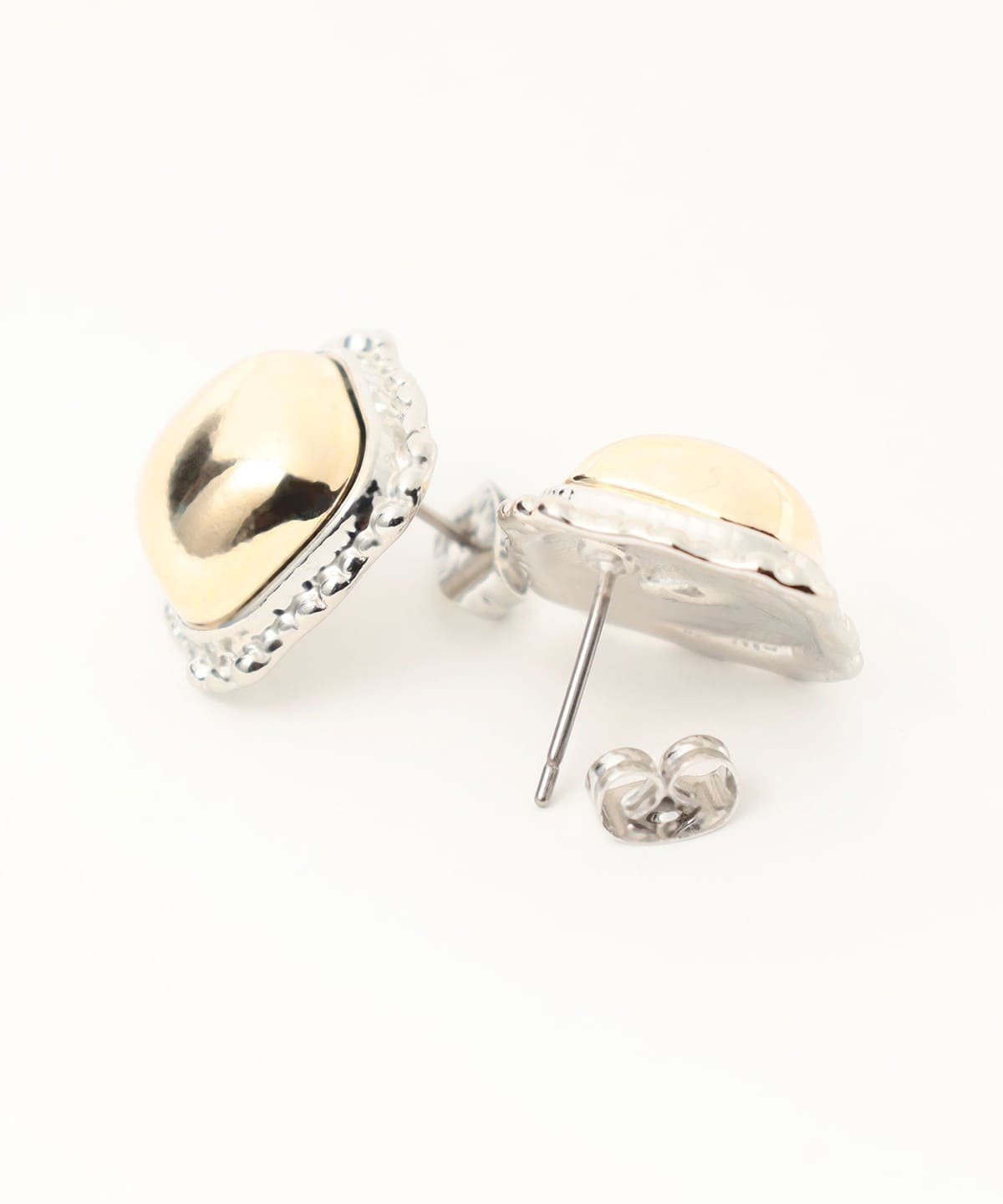 BEAMS HEART(ビームス ハート)ミックス メタル レース ピアス BEAMS HEART(ビームス ハート)ミックス メタル レース ピアス