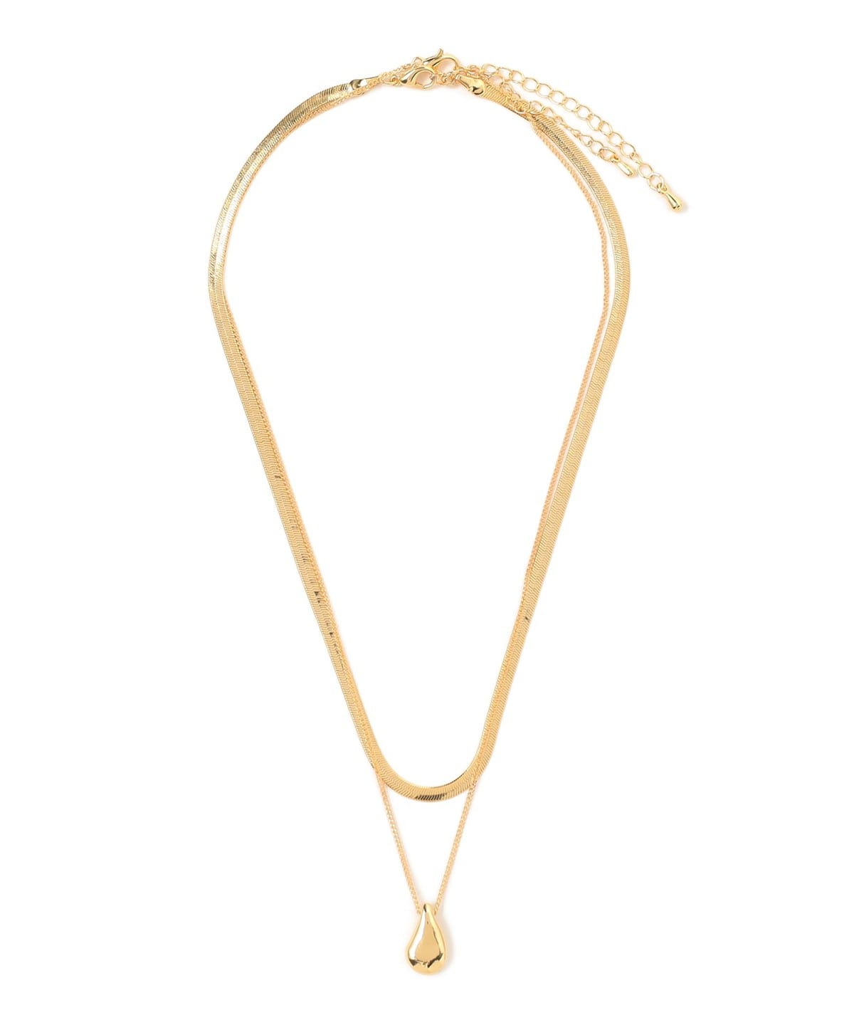 2連 チェーン ネックレス アクセサリー WOMEN GOLD ONE SIZE 2連 チェーン ネックレス アクセサリー WOMEN GOLD ONE SIZE