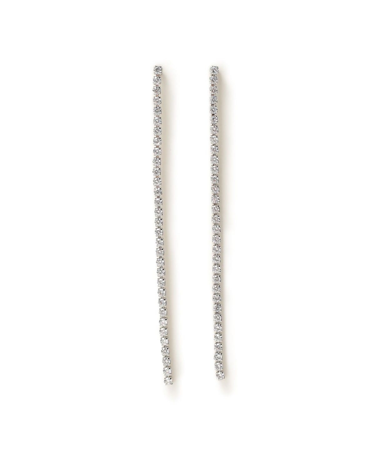 ライン ビジュー ピアス アクセサリー WOMEN SILVER ONE SIZE ライン ビジュー ピアス アクセサリー WOMEN SILVER ONE SIZE