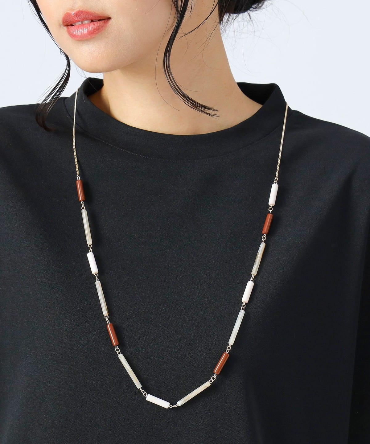ビーズ ミックス ロング ネックレス アクセサリー WOMEN GOLD ONE SIZE ビーズ ミックス ロング ネックレス アクセサリー WOMEN GOLD ONE SIZE