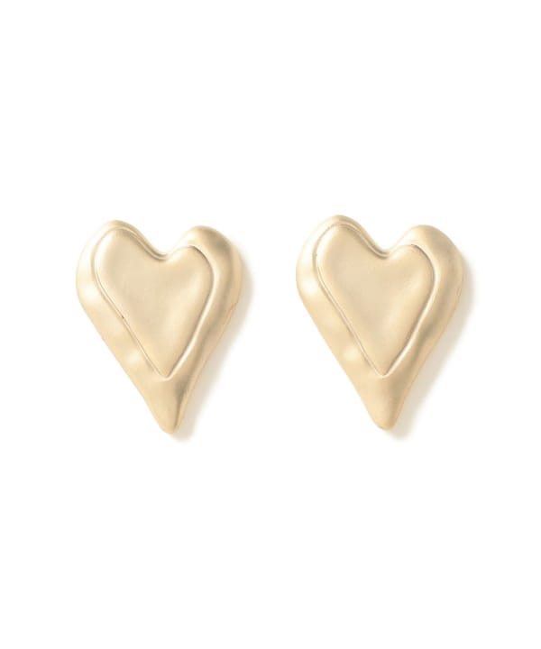 BEAMS HEART（ビームス ハート）ダブルハート ライン ピアス