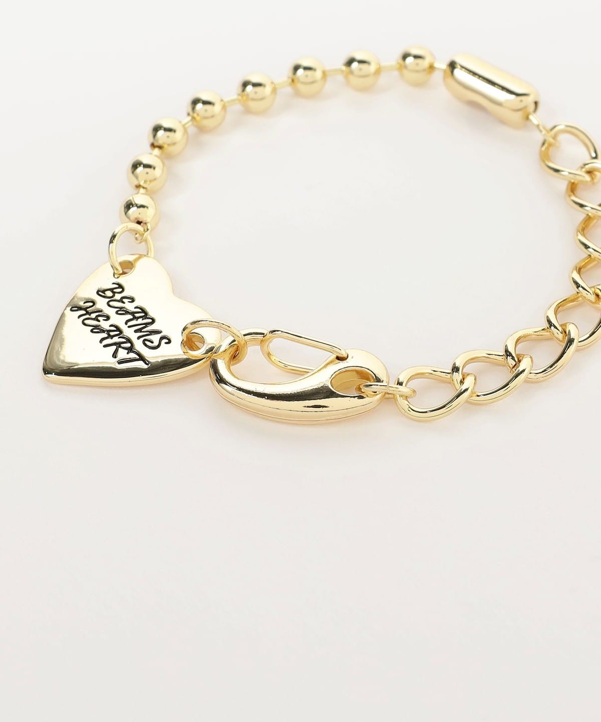 BEAMS HEART（ビームス ハート）ハート ロゴプレート ブレスレット