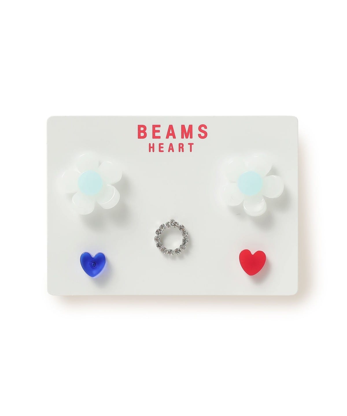 BEAMS HEART（ビームス ハート）ハート × フラワー セット ピアス