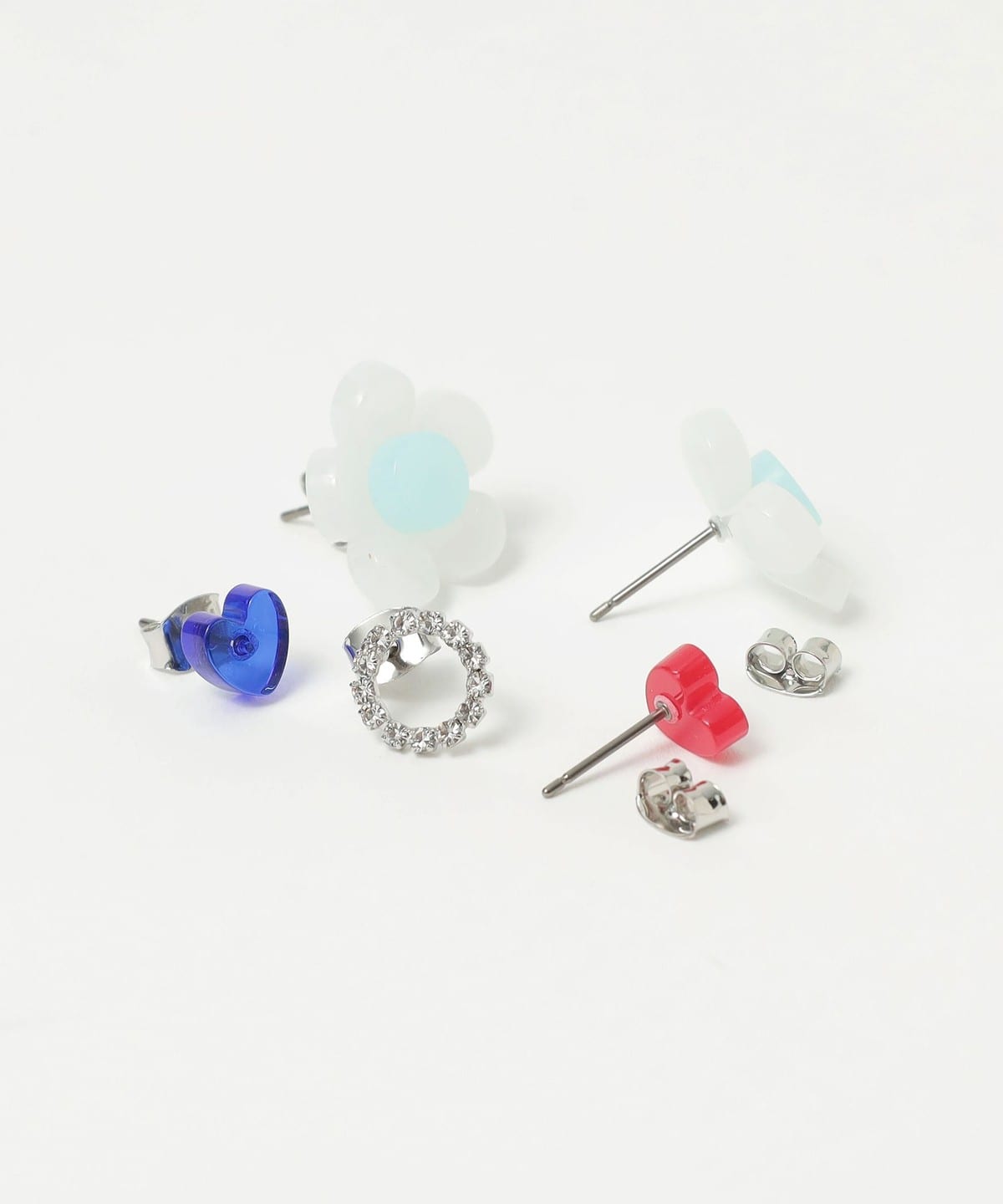 BEAMS HEART（ビームス ハート）ハート × フラワー セット ピアス