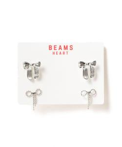 リボン セットピアス