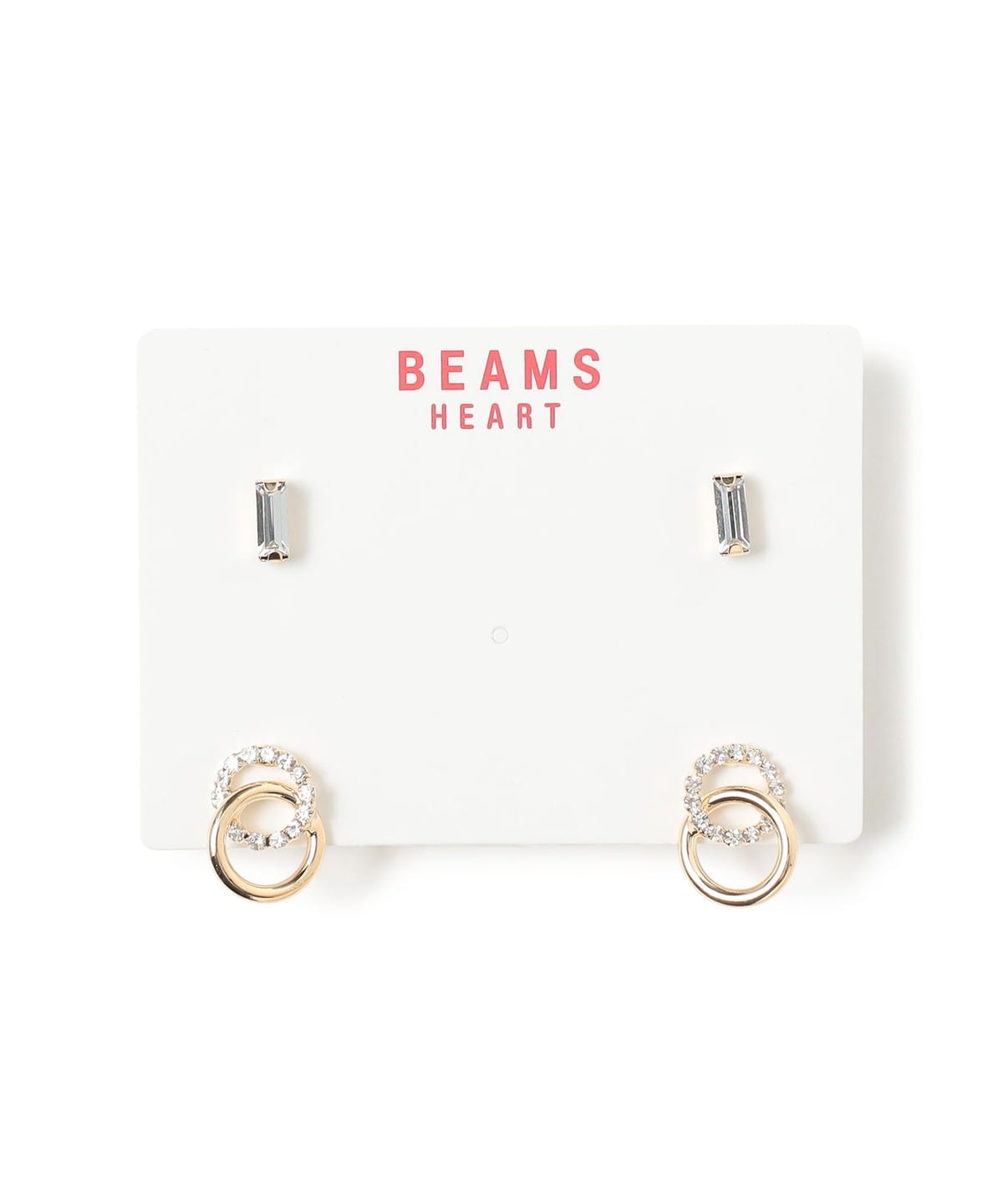 【ha|za|ma】メモピアス【3連休限定値下げ】 BEAMS HEART（ビームス ハート）サークル セット ピアス（セット