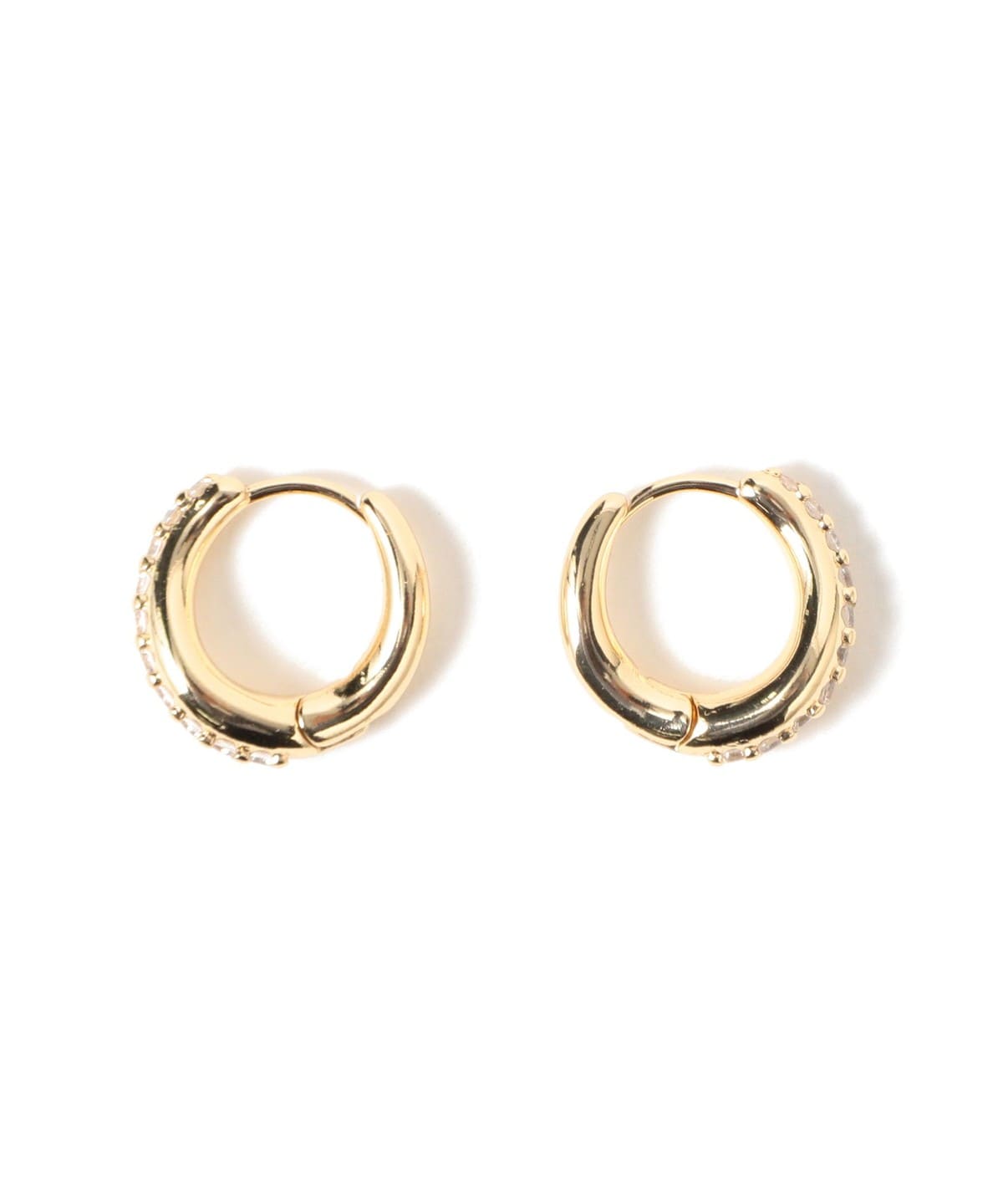 BEAMS HEART（ビームス ハート）キュービックジルコニア フープ ピアス